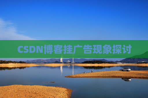 CSDN博客挂广告现象探讨
